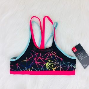 Under Armour Black & Pink Bikini Top Youth Size 10
